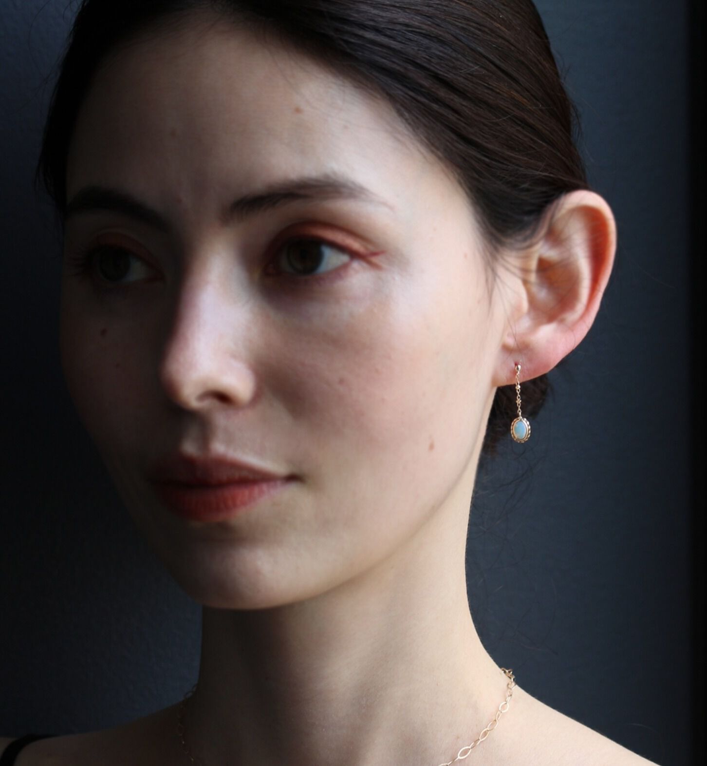  「オーストラリア オパール ピアス | K10YG」|ピアス|