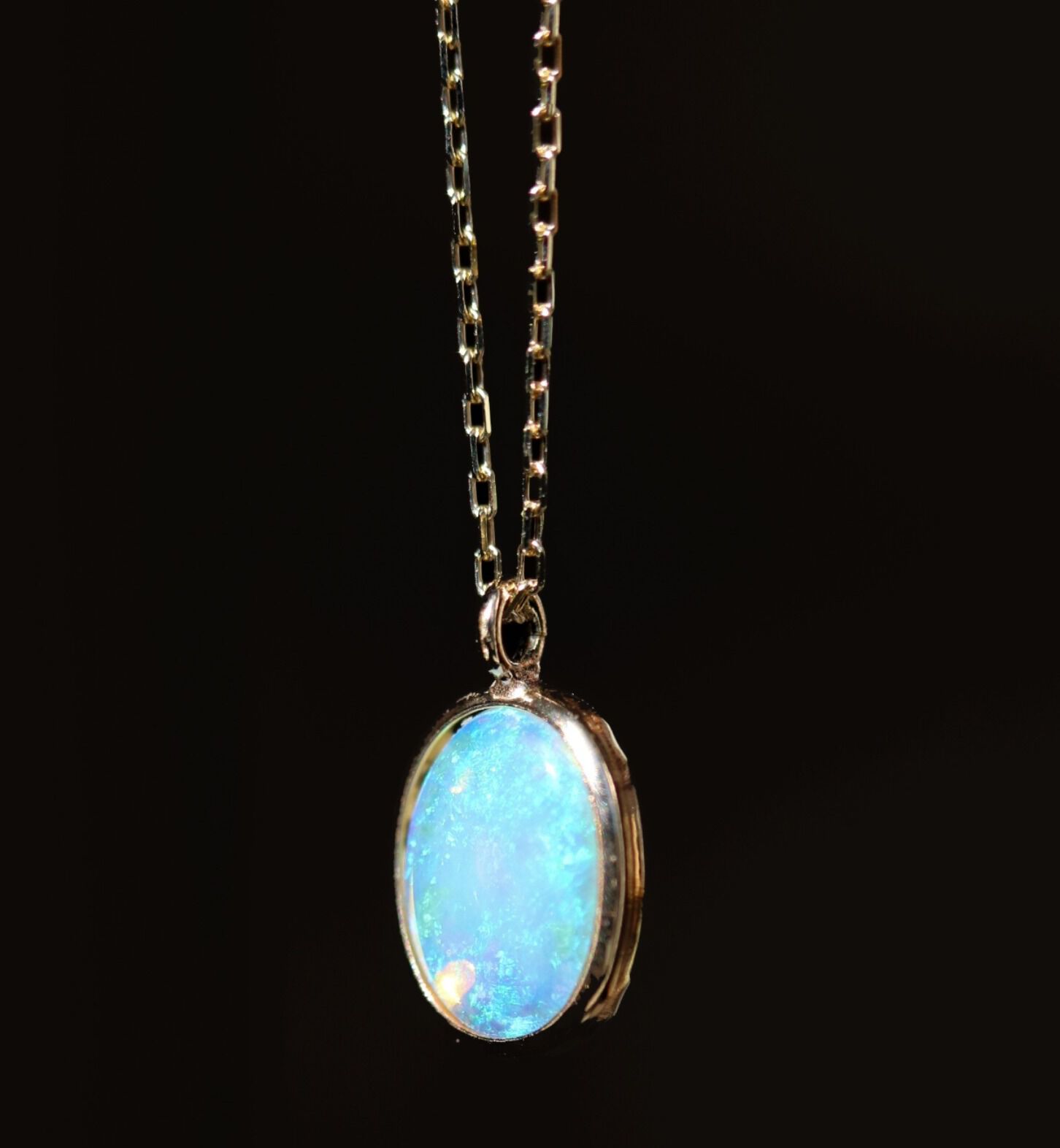  「オーストラリア オパール ネックレス | K10YG」|ネックレス|