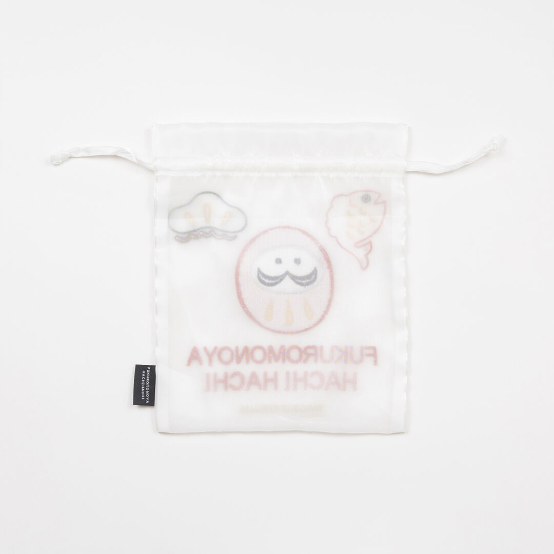  「八八 エコオーガンジー巾着L」|ポーチ|