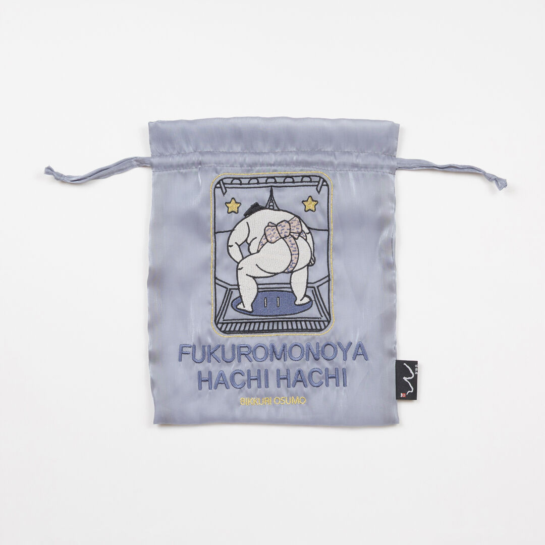  「八八 エコオーガンジー巾着L」|ポーチ|相撲