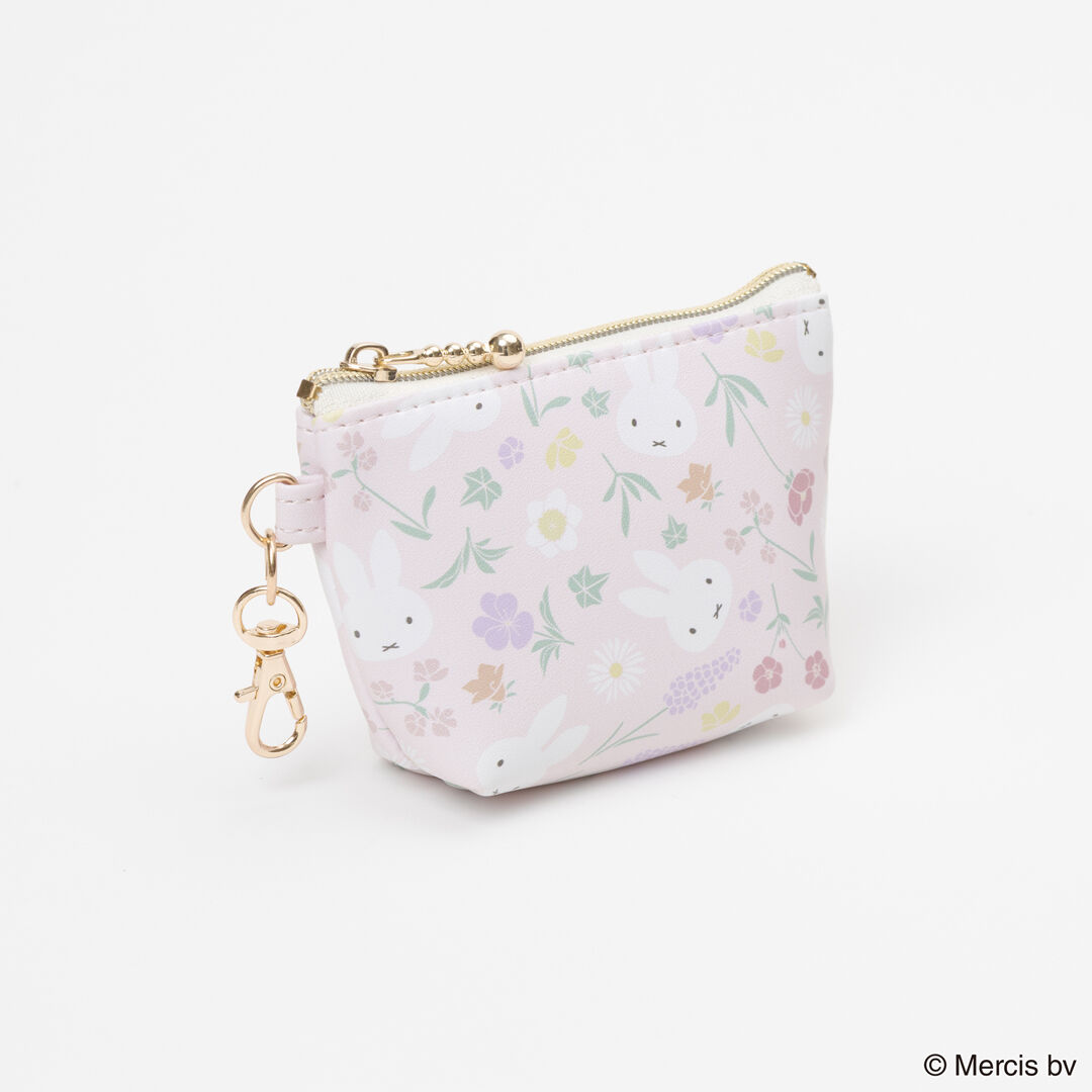  「MIFFY Floral pattern マイクロ台形ポーチ」|ポーチ|