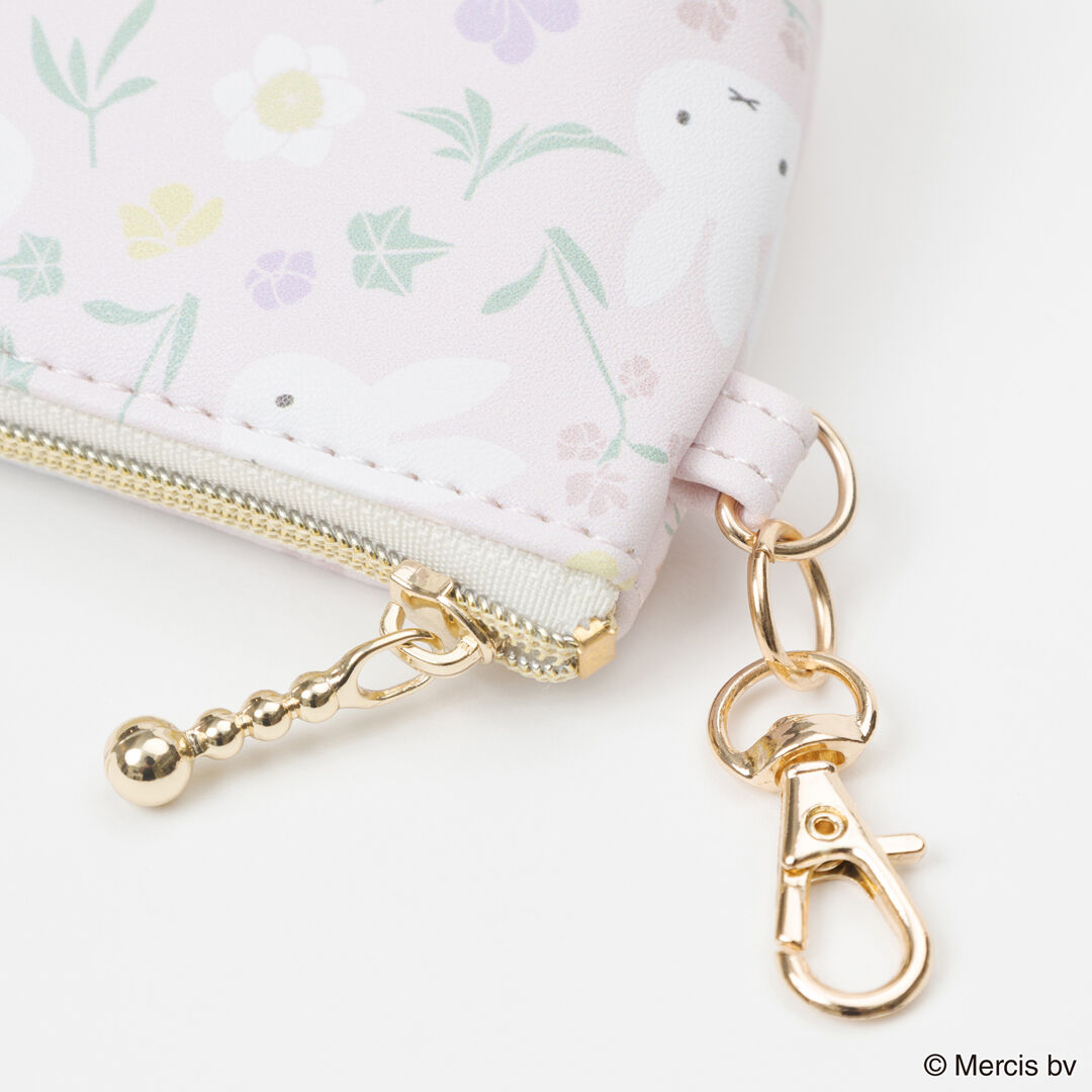  「MIFFY Floral pattern マイクロ台形ポーチ」|ポーチ|