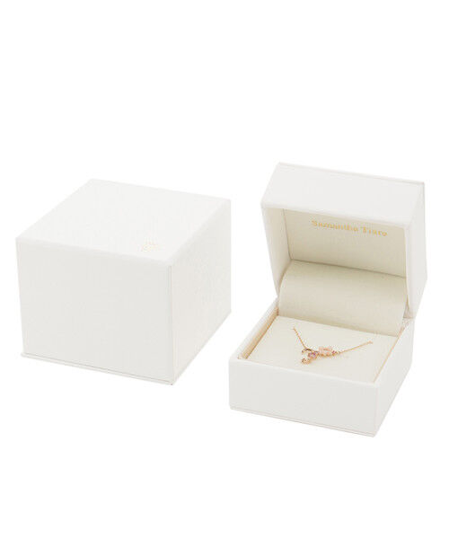 Samantha Tiara「K18 SPG フラワーレターズイニシャルネックレス 小 (T)」|ネックレス|