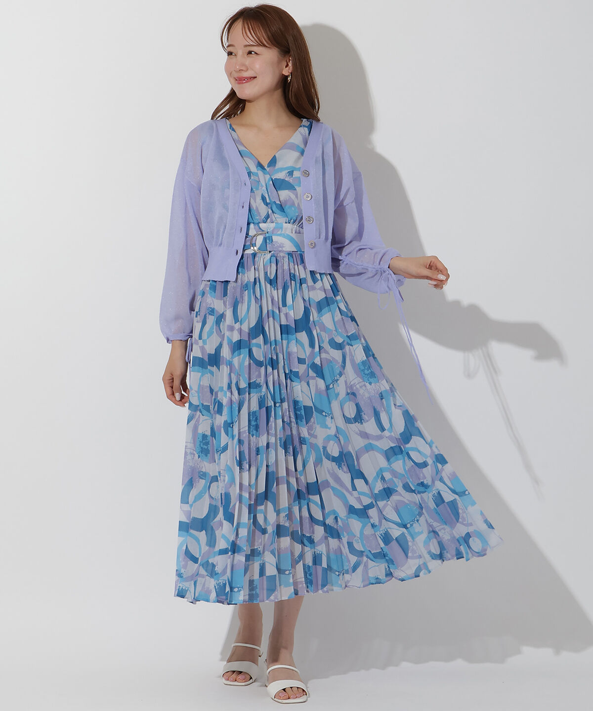 アンドクチュール「シアードルマンスリーブドロストカーデ」|カーディガン|