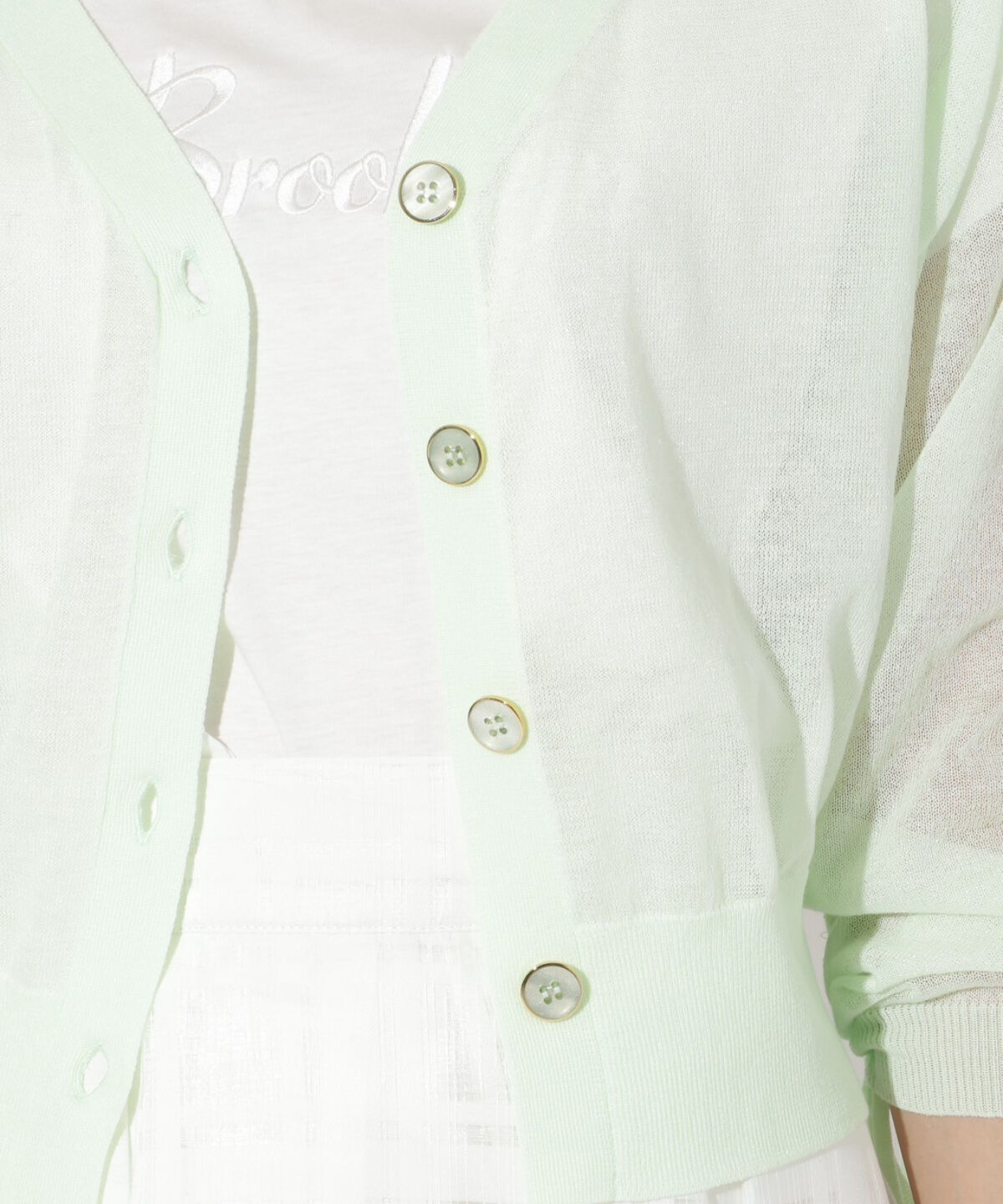 アンドクチュール「シアードルマンスリーブドロストカーデ」|カーディガン|