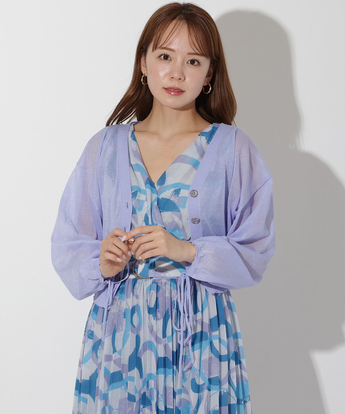 アンドクチュール「シアードルマンスリーブドロストカーデ」|カーディガン|