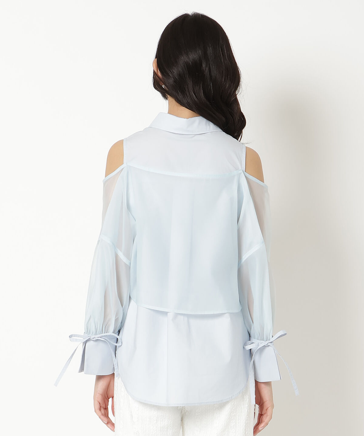 REDYAZEL「フロントリボンオフショルシャツ」|シャツ・ブラウス|