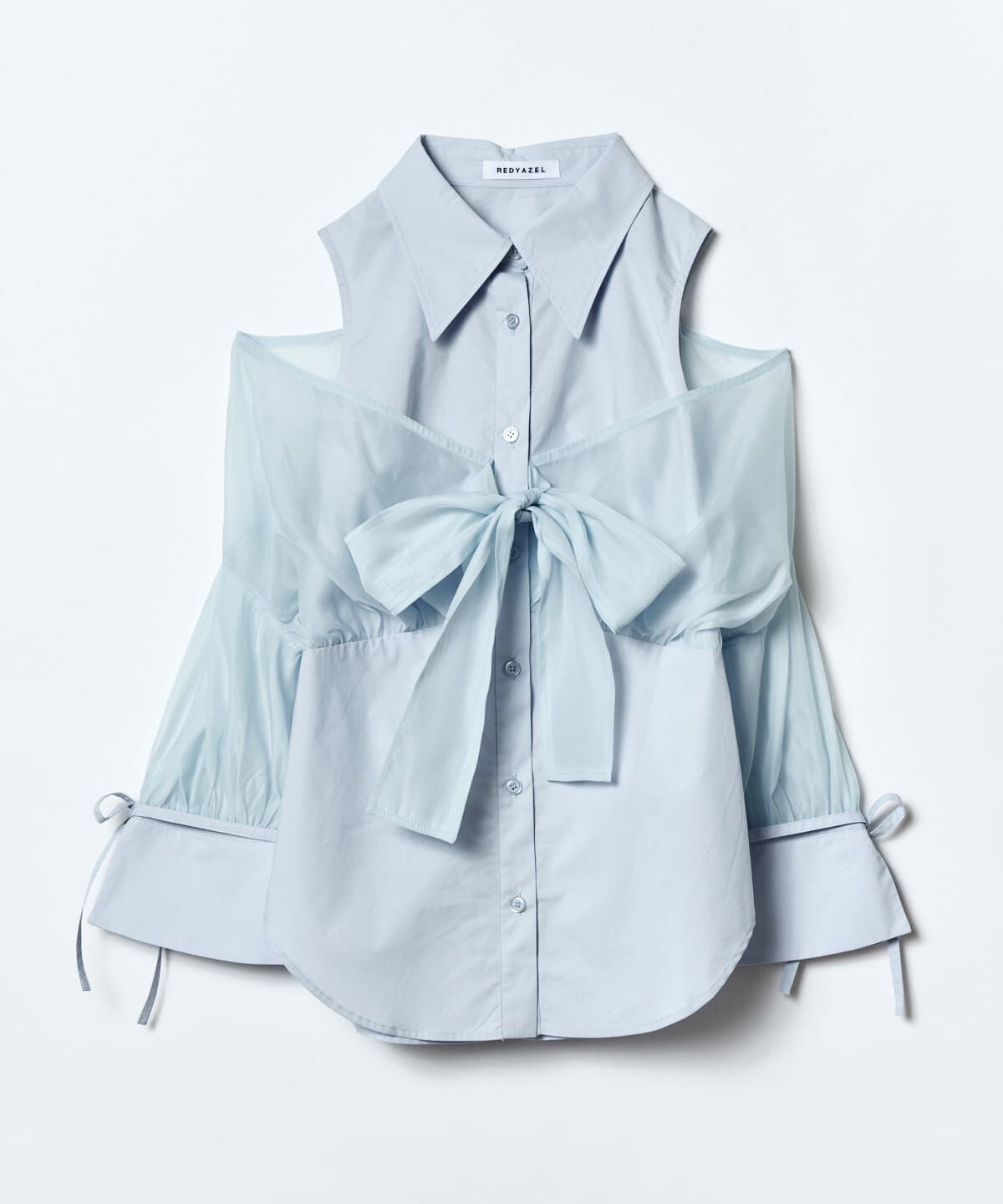 REDYAZEL「フロントリボンオフショルシャツ」|シャツ・ブラウス|