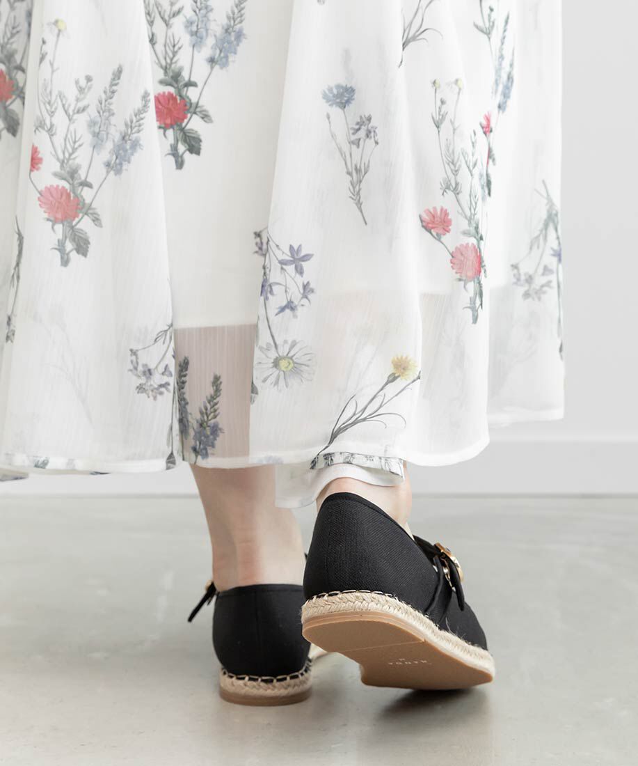  「エスパドリーユライクメリージェーンパンプス」|パンプス|