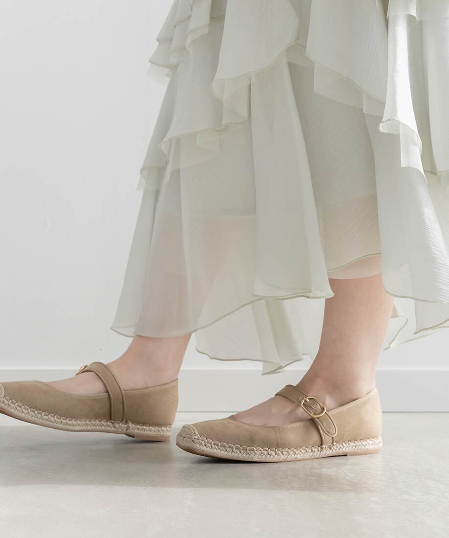  「エスパドリーユライクメリージェーンパンプス」|パンプス|
