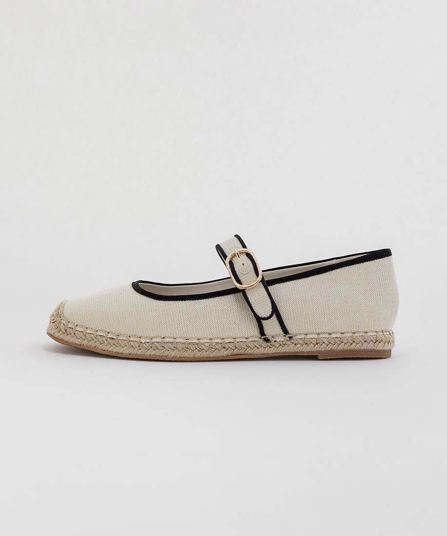  「エスパドリーユライクメリージェーンパンプス」|パンプス|