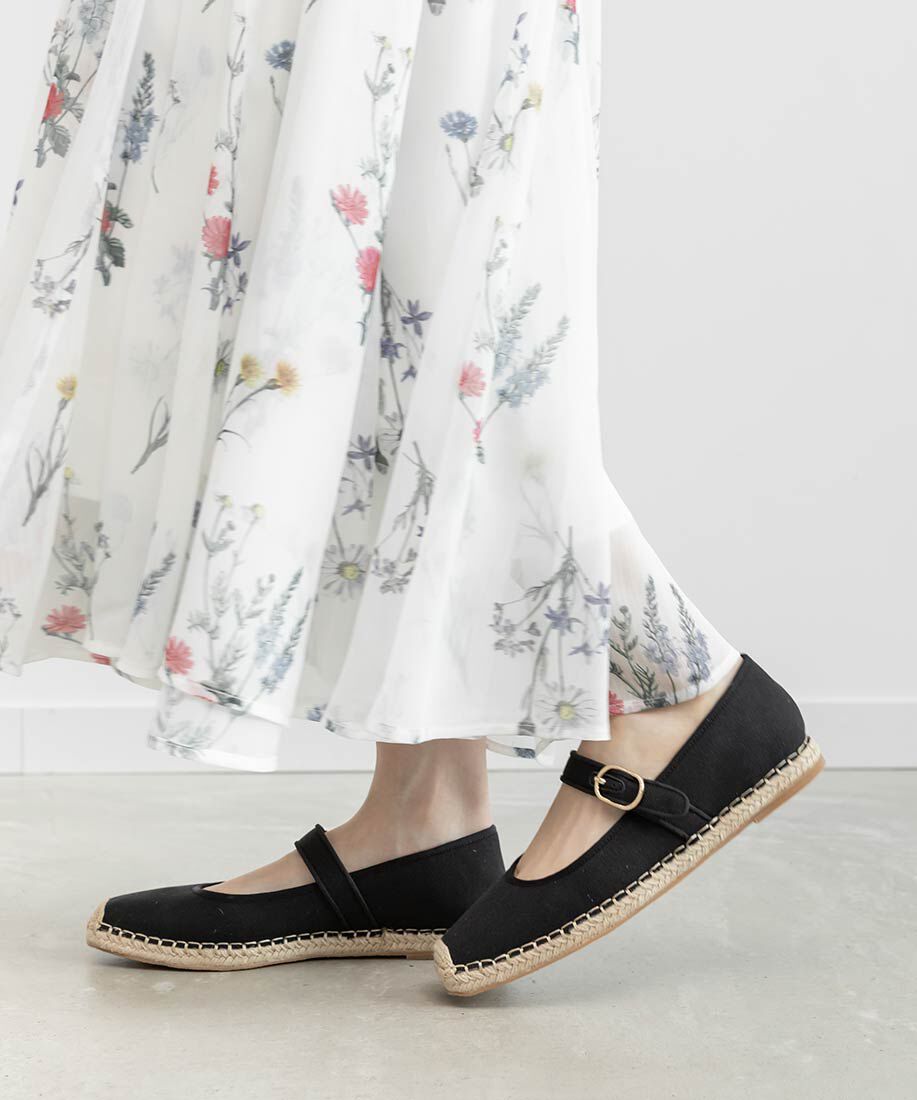  「エスパドリーユライクメリージェーンパンプス」|パンプス|