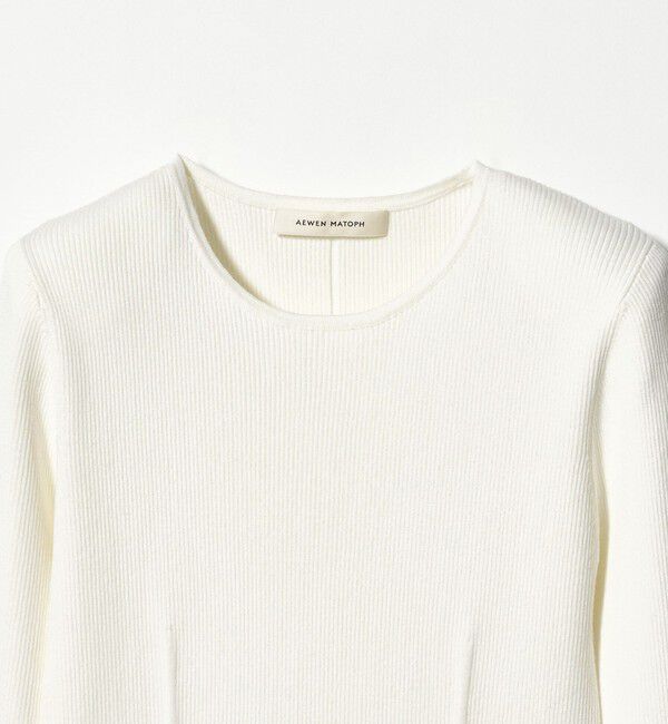 AEWEN MATOPH「＜AEWEN MATOPH＞コットンカシミヤミックス ショルダーパッドニット」|ニット・セーター|