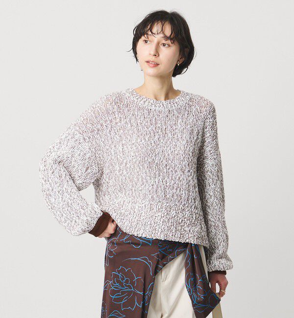 UNITED ARROWS「カラーミックス クルーネックニット」|ニット・セーター|