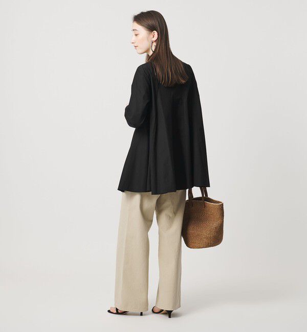 UNITED ARROWS「バイアス フレア チュニック ブラウス ‐ウォッシャブル‐」|シャツ・ブラウス|