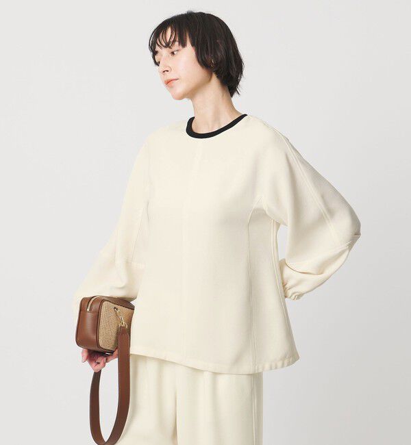 UNITED ARROWS「COMFY ドルマンスリーブ ブラウス ‐防汚 UVカット ウォッシャブル‐」|シャツ・ブラウス|OFF WHITE