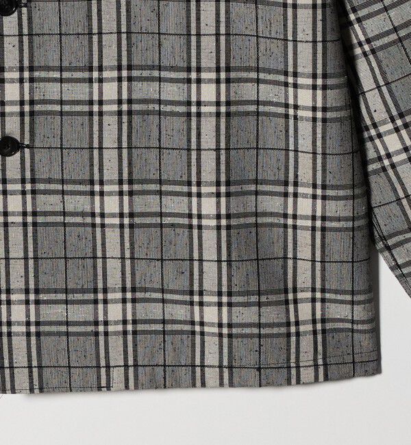 UNITED ARROWS「ネップクロス グレンチェック ユーティリティシャツ」|シャツ・ブラウス|