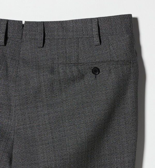 UNITED ARROWS「ハウンドトゥース 1プリーツ スラックス R-MODEL」|スラックス|