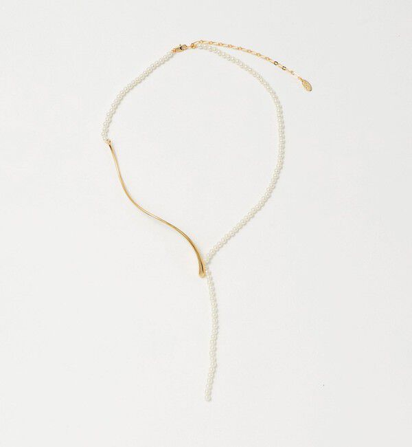 UNITED ARROWS green label relaxing「ウェーブバー ネックレス 2」|ネックレス|GOLD