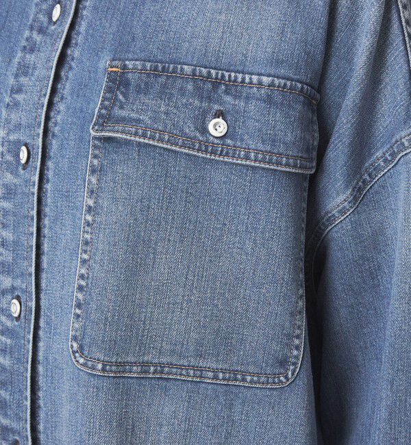 UNITED ARROWS green label relaxing「【別注】＜Healthy DENIM＞Almond ミドル デニム シャツ」|シャツ・ブラウス|