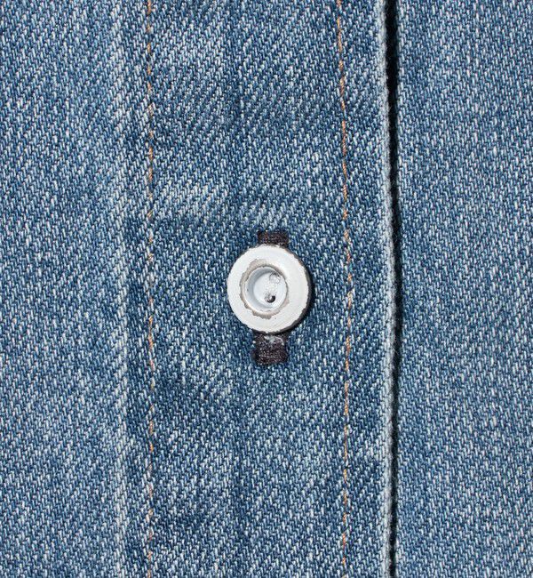 UNITED ARROWS green label relaxing「【別注】＜Healthy DENIM＞Almond ミドル デニム シャツ」|シャツ・ブラウス|