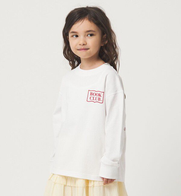 UNITED ARROWS green label relaxing「【別注】＜BOOK CLUB＞ロゴ ロングスリーブTシャツ / キッズ  110cm-130cm」|Tシャツ・カットソー|