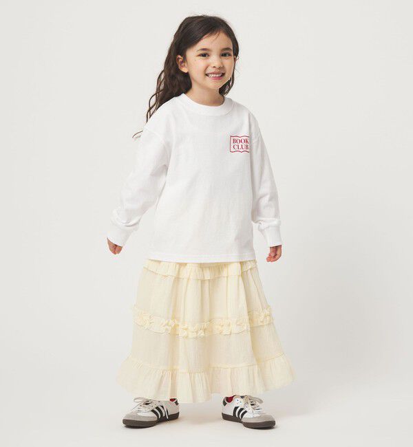 UNITED ARROWS green label relaxing「【別注】＜BOOK CLUB＞ロゴ ロングスリーブTシャツ / キッズ  110cm-130cm」|Tシャツ・カットソー|