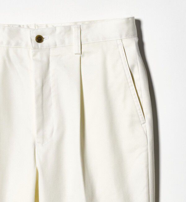 UNITED ARROWS green label relaxing「コットン ポリウレタン 1アウトプリーツ チノパンツ スラックス」|スラックス|