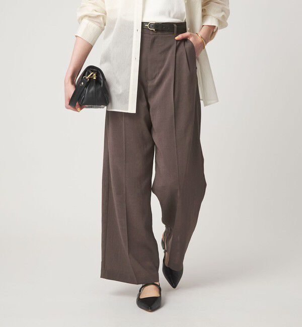 UNITED ARROWS green label relaxing「［size SHORT/TALLあり］シアーエア ワイド パンツ マシンウォッシャブル」|その他|