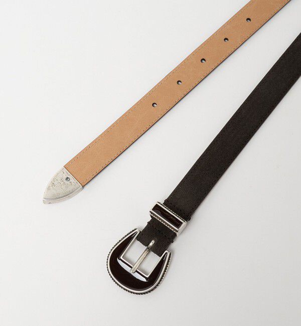 UNITED ARROWS green label relaxing「＜MANCINI 1979＞スエード ベルト」|ベルト|