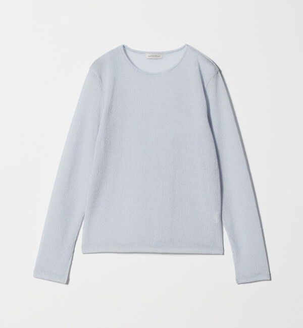 UNITED ARROWS green label relaxing「シャーリング シアー ロングスリーブ プルオーバー カットソー」|Tシャツ・カットソー|LT.BLUE