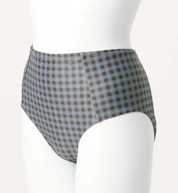 UNITED ARROWS green label relaxing「シャーリングビスチェ&ショーツ チェック柄 B / スイムウェア / 水着」|その他|