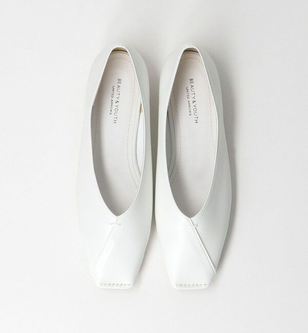 BEAUTY&YOUTH UNITED ARROWS「Vカットステッチ フラットシューズ」|バレエシューズ|