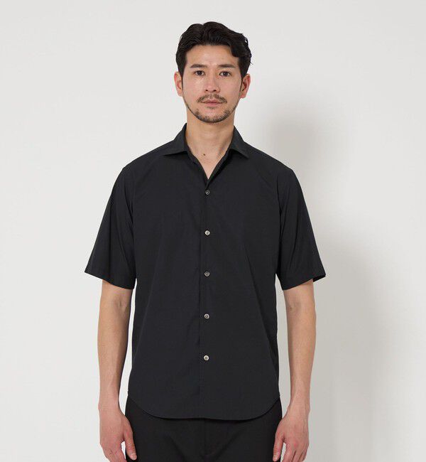 BEAUTY&YOUTH UNITED ARROWS「【WEB限定 WARDROBE SMART】コットン ワイドカラー スキッパーシャツ」|シャツ・ブラウス|