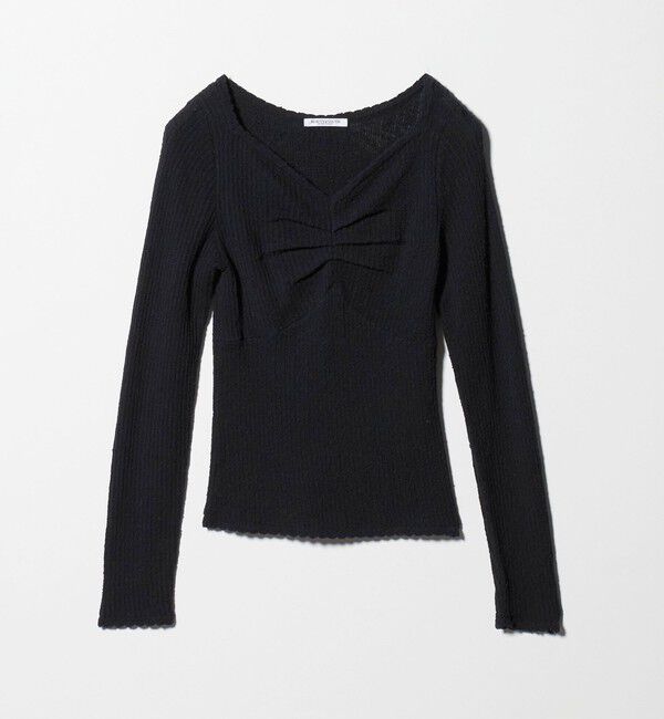 BEAUTY&YOUTH UNITED ARROWS「フロントタック リブニットプルオーバー」|ニット・セーター|