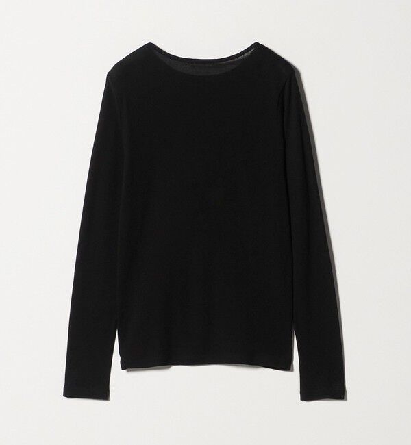 BEAUTY&YOUTH UNITED ARROWS「ハイツイストコットン シアークレープ ロングスリーブTシャツ」|Tシャツ・カットソー|