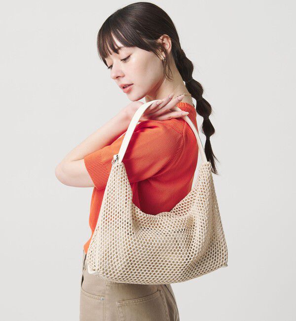 BEAUTY&YOUTH UNITED ARROWS「コンビ ネット ショルダーバッグ」|ショルダー・メッセンジャー|NATURAL