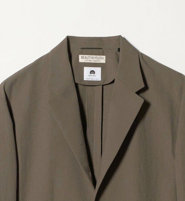 BEAUTY&YOUTH UNITED ARROWS「KOMATSU PACK 2ボタン リラックス ジャケット セットアップ対応 撥水 ウォッシャブル」|テーラードジャケット|