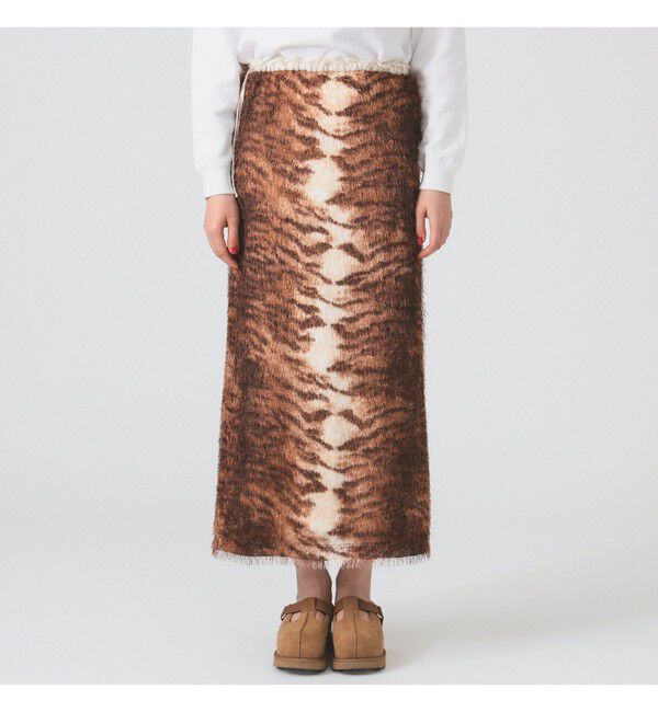 Ray BEAMS 「フリンジ ファー タイトスカート」|スカート|