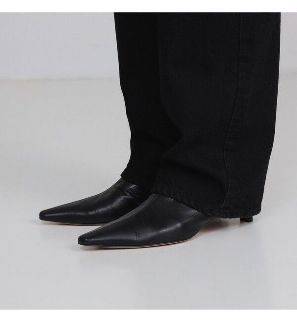 Demi-Luxe BEAMS 「upper hights / THE AMALIE BLACK デニムパンツ」|デニム|