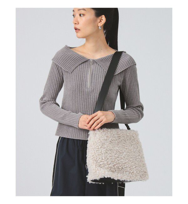 Ray BEAMS 「ボア 2way トートバッグ」|トートバッグ|WHITE