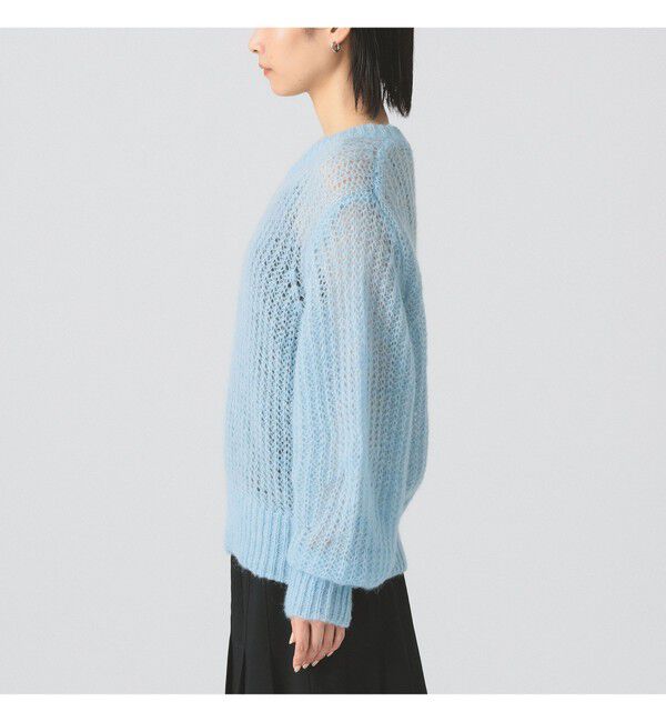 Ray BEAMS 「モヘヤ タッチ シアー クルーネック ニット」|ニット・セーター|