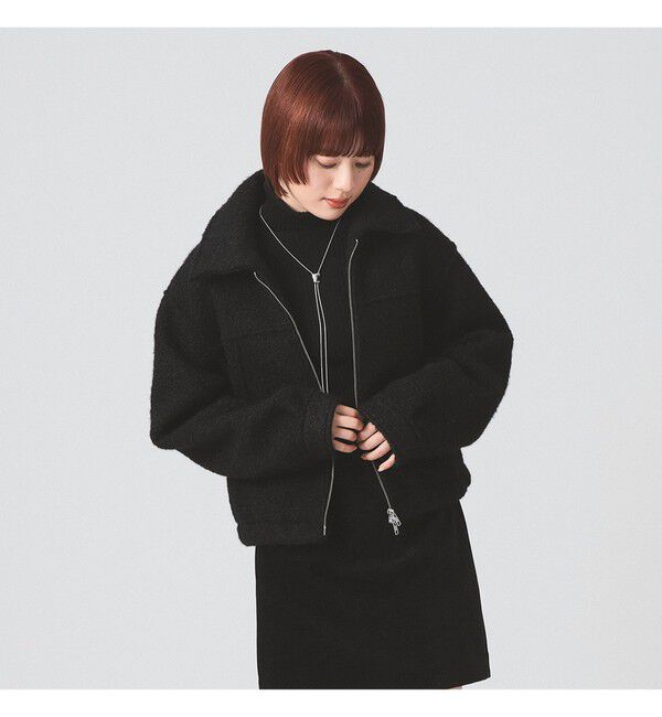 Ray BEAMS 「ループ シャギー ジップ ブルゾン」|ブルゾン・スタジャン|