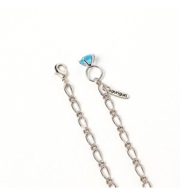 Ray BEAMS 「guriguri / ブルー ミックス ロング ネックレス」|ネックレス|