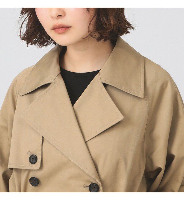 Ray BEAMS 「オーバーサイズ ハーフ トレンチ コート」|トレンチコート|