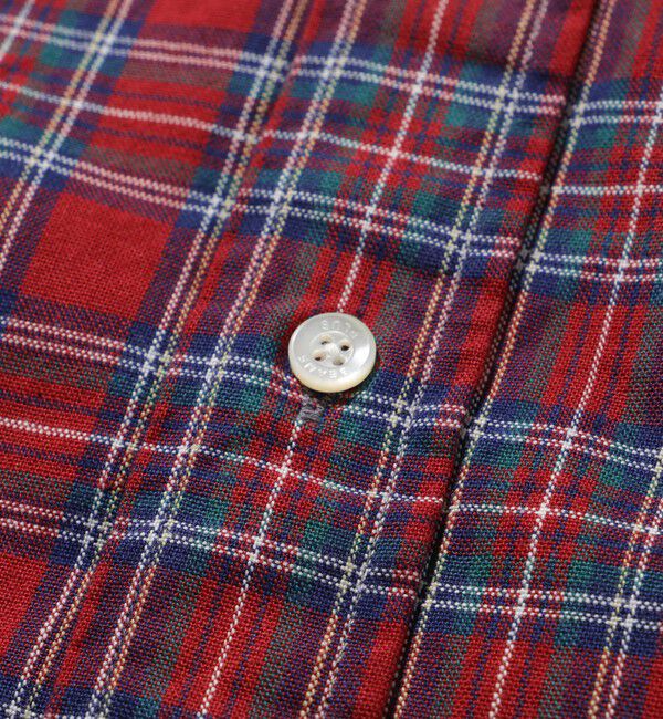 BEAMS「BEAMS PLUS / B.D. Short Sleeve Indigo Yarn Tartan Check」|シャツ・ブラウス|