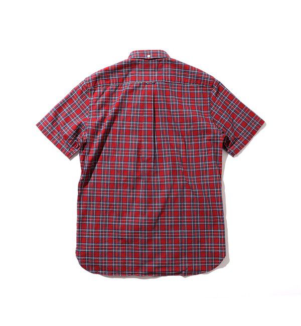 BEAMS「BEAMS PLUS / B.D. Short Sleeve Indigo Yarn Tartan Check」|シャツ・ブラウス|