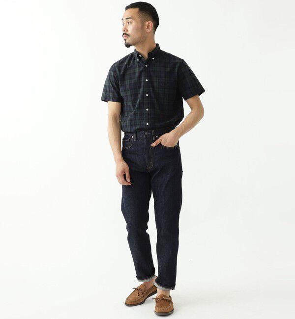 BEAMS「BEAMS PLUS / B.D. Short Sleeve Indigo Yarn Tartan Check」|シャツ・ブラウス|