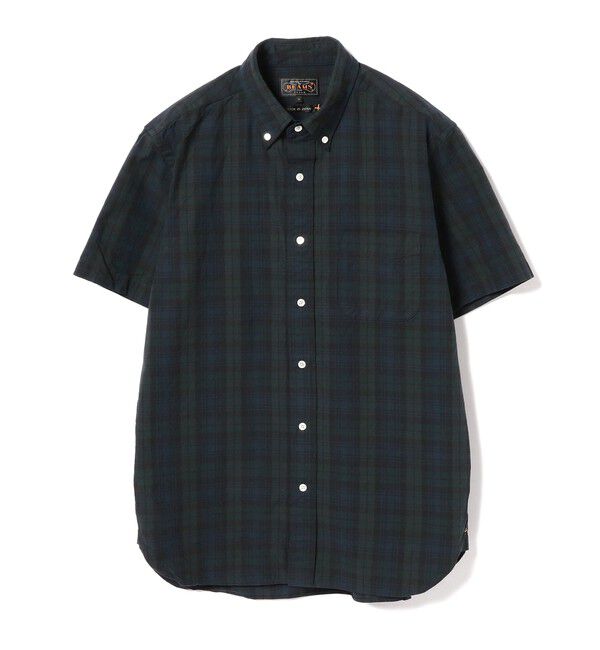 BEAMS「BEAMS PLUS / B.D. Short Sleeve Indigo Yarn Tartan Check」|シャツ・ブラウス|