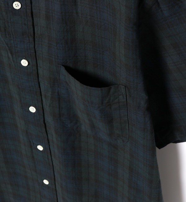 BEAMS「BEAMS PLUS / B.D. Short Sleeve Indigo Yarn Tartan Check」|シャツ・ブラウス|